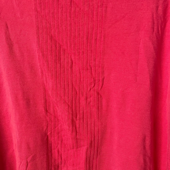 Pullover Sweater Top Lightweight Soft Comfy Plus Size XXL 2XL Blouse Coral 90s - Picture 4 of 5